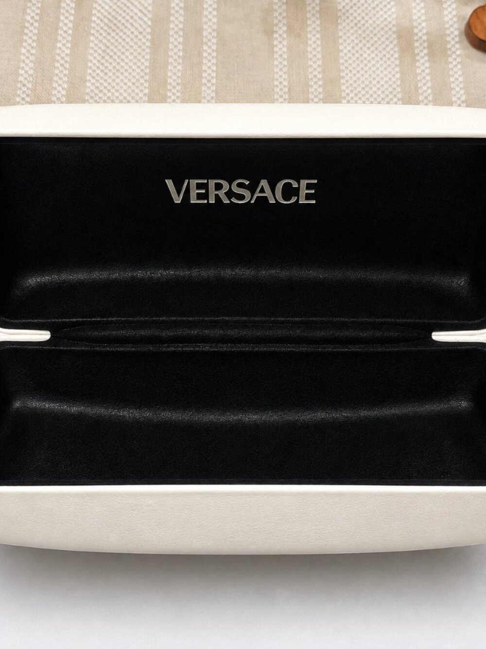 Versace Cat Eye Frame (Authentic with Authenticity Card) 55,18,140, Black & Gold - Picture 7 of 7